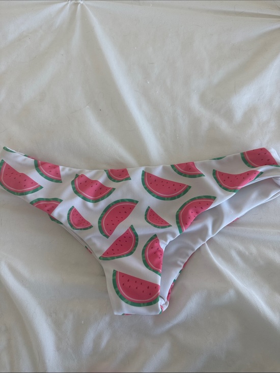 eau pax vie Other - White Bikini Bottom with Pink Watermelon Print